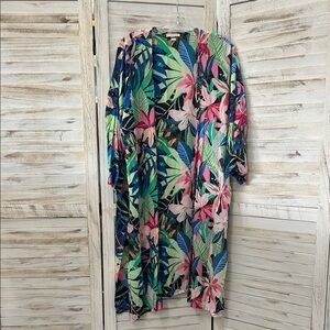 LOFT Tropical Print Duster
